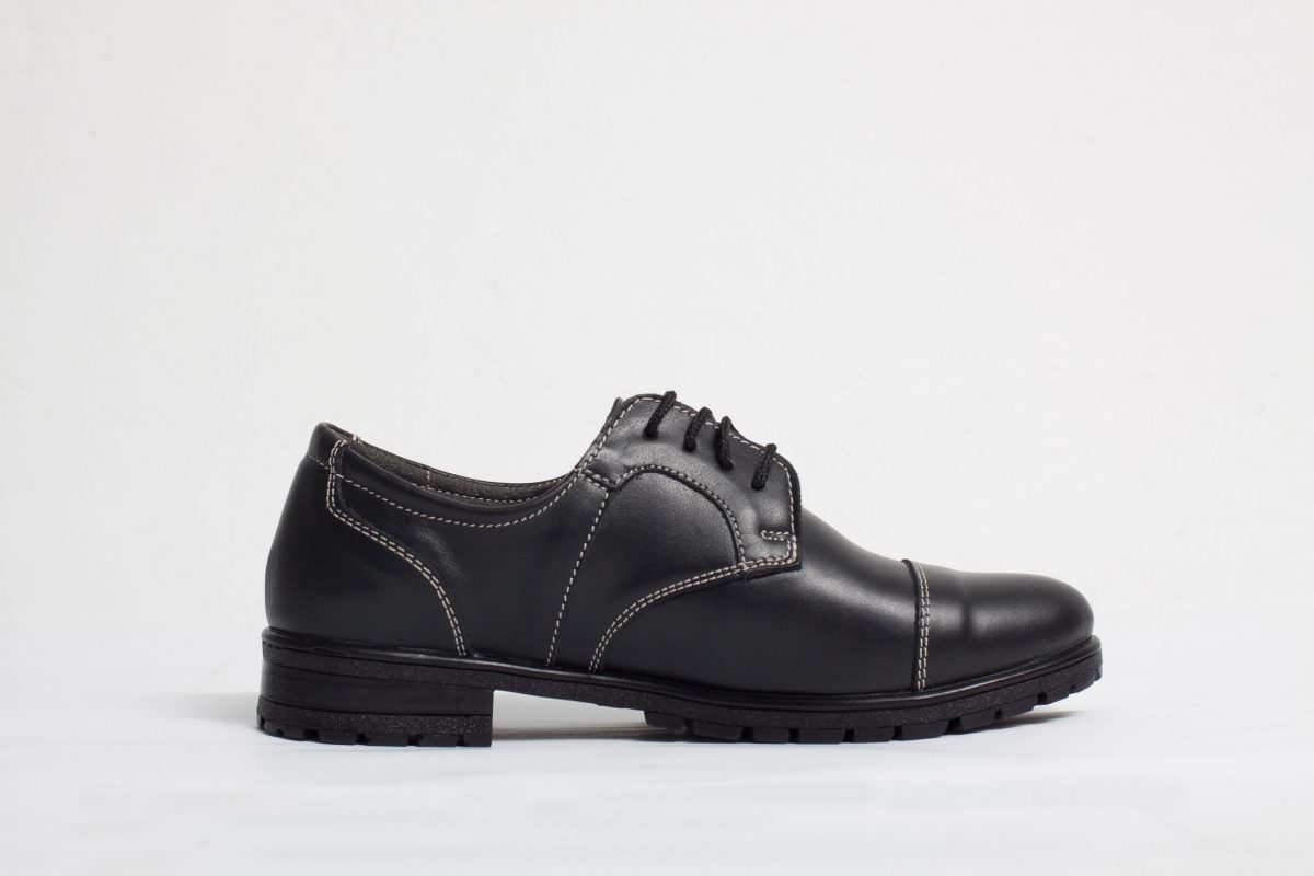 Pantofi dama casual Culoare: negru de la Vicoveanu incaltaminte piele cod:640