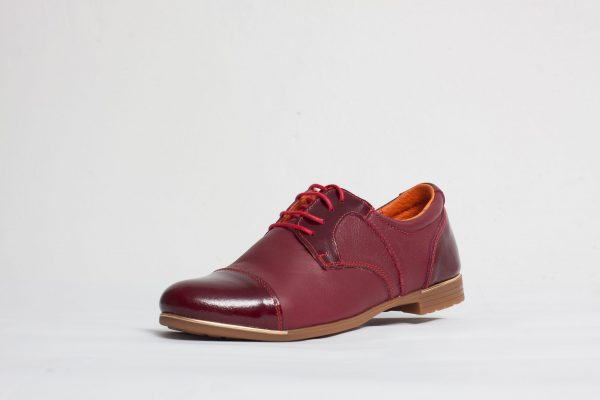 Pantofi dama casual Culoare: rosu de la Vicoveanu incaltaminte piele cod:710