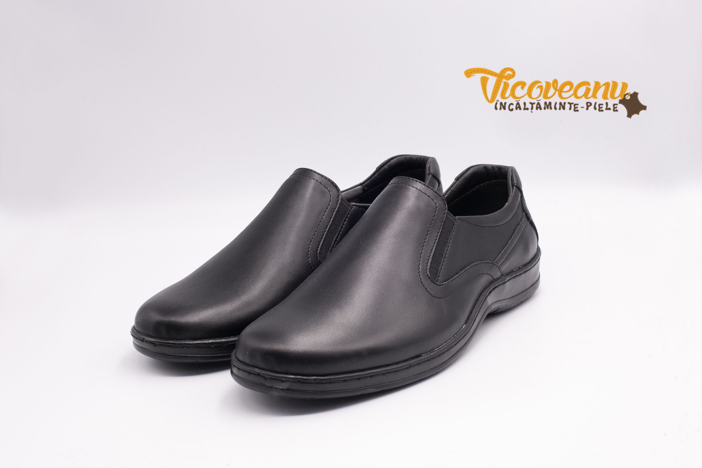 Exchange natural buyer Pantofi casual de piele culoare negru pentru barbati, incaltaminte Bucuresti