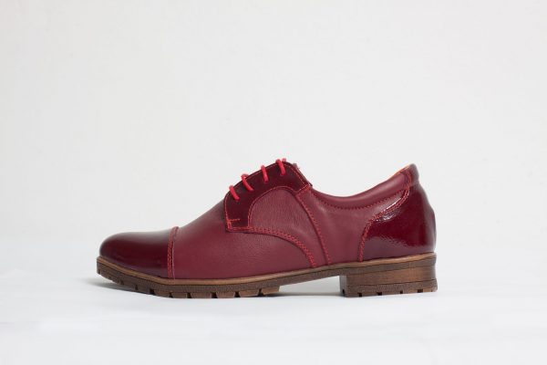 Pantofi dama casual Culoare: rosu de la Vicoveanu incaltaminte piele cod:660